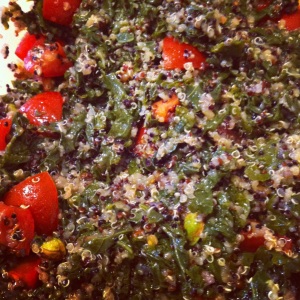 Quinoa kale mixed